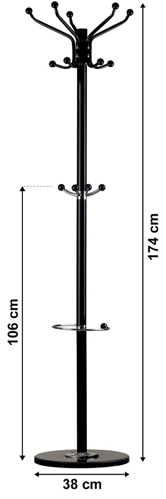 ModernHome Stojan na oblečenie, dáždniky, mramor