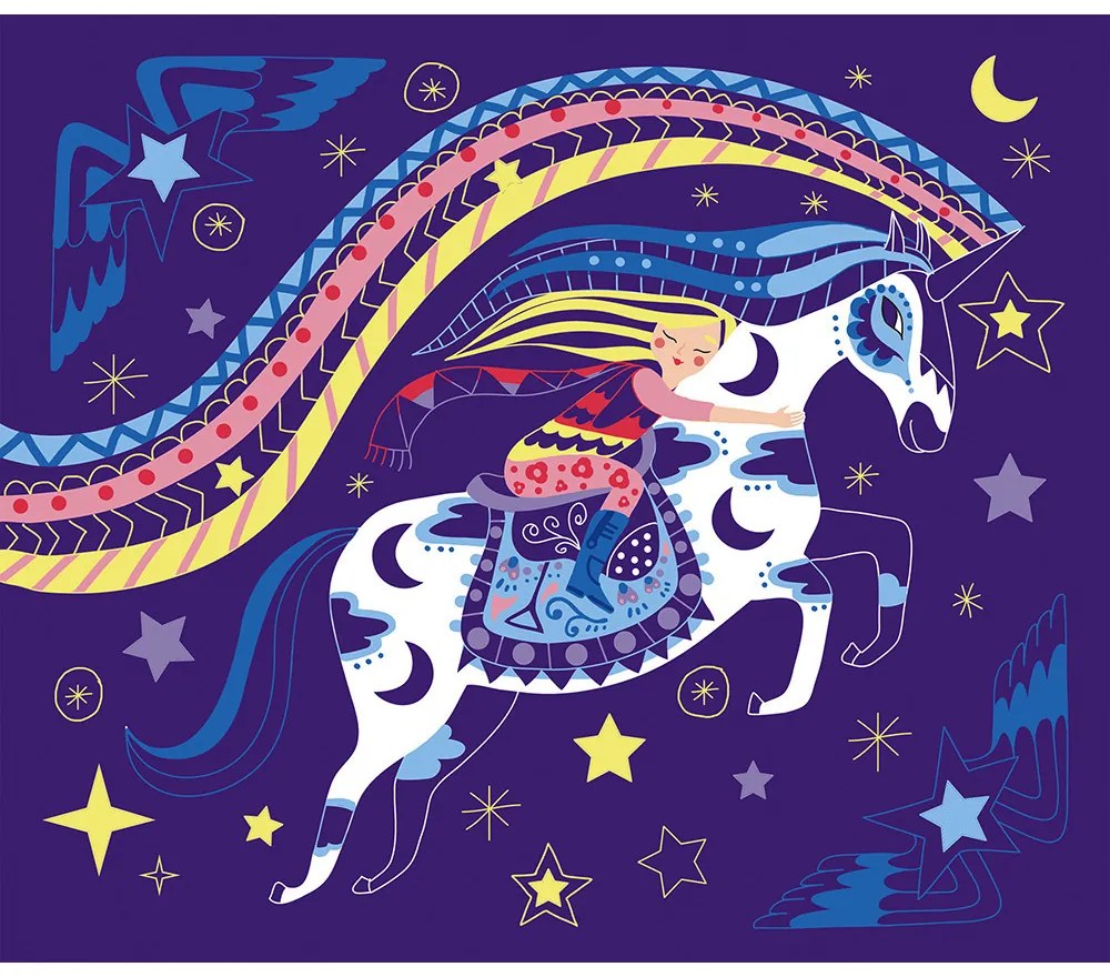 Atelier Maxi - vyškrabovacie obrázky kone a jednorožce