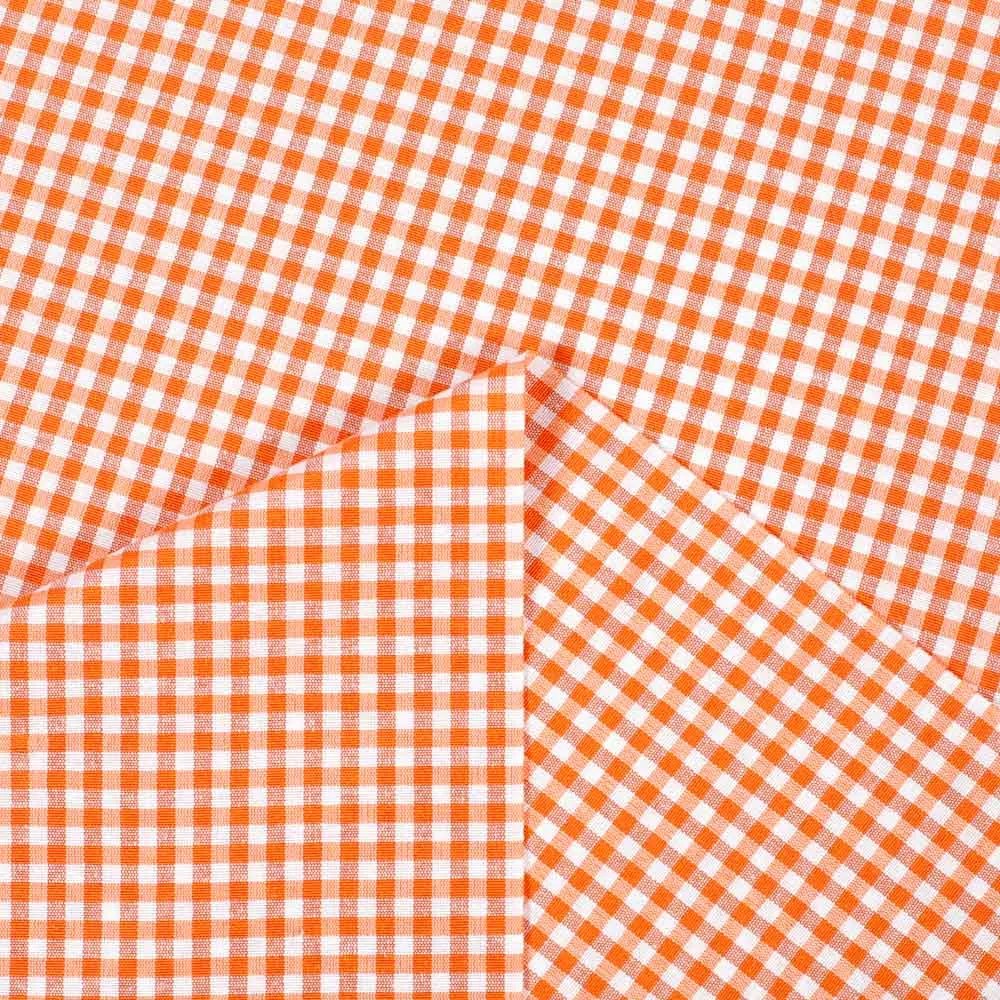 Biante Dekoračný behúň na stôl Rebeka RE-006 Oranžovo-biela kocka malá 20x120 cm