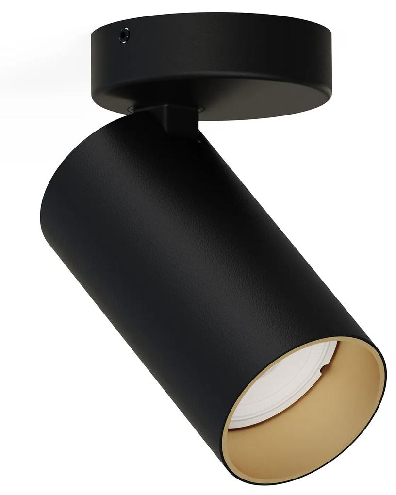NOWODVORSKI Nástenné bodové LED osvetlenie MONO, 1xGU10, 10W, čierne, zlaté