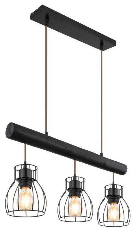 Globo 15326-3NB - Luster na lanku MINA 3xE27/60W/230V