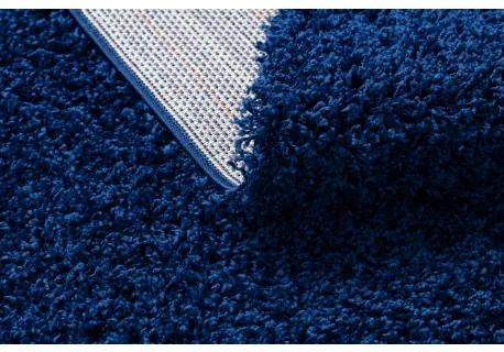 Behúň SOFFI shaggy 5cm tmavo modrá - do kuchyne, predsiene, chodby, haly Veľkosť: 60x200cm
