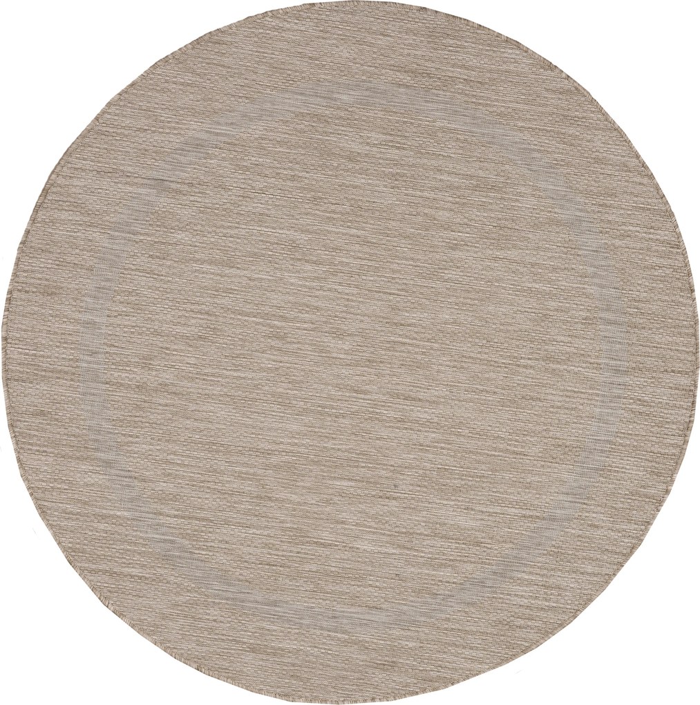 Ayyildiz, Kusový koberec Relax 4311 Beige kruh, 200x200 (priemer) kruh, béžová, chodba / predsieň