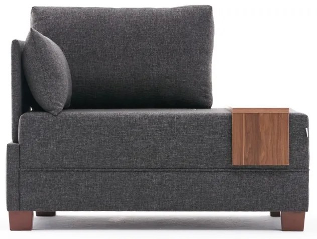 Křeslo Fly levé antracitové