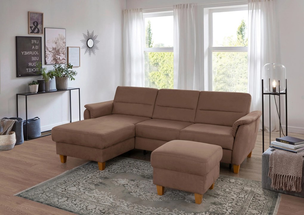 XXXLutz ROHOVÁ SEDAČKA, textil, hnedá Sit & More - Sedačky - 000144019711