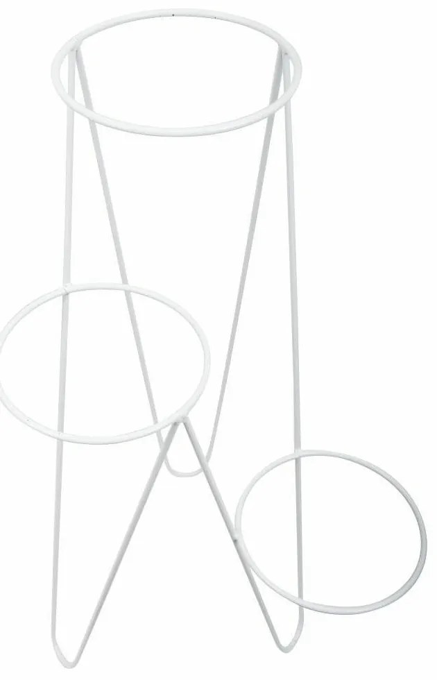 STOJAN NA KVETINÁČ TRIPOD 95X45X24 CM BIELA