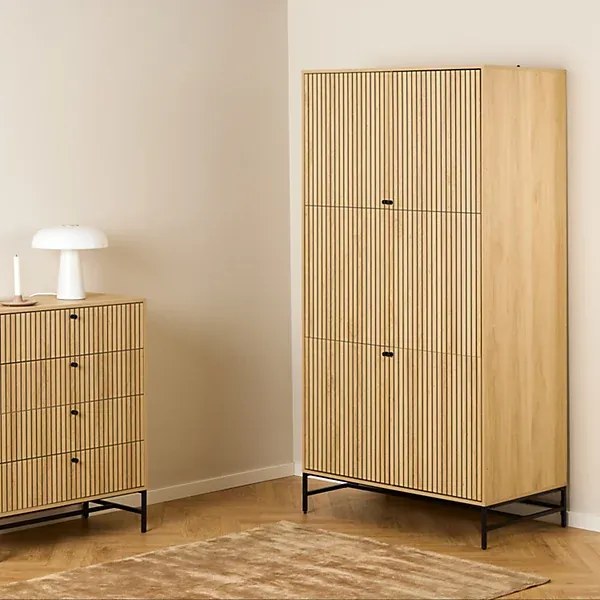Šatníková skriňa Albany 99 cm dub prírodný