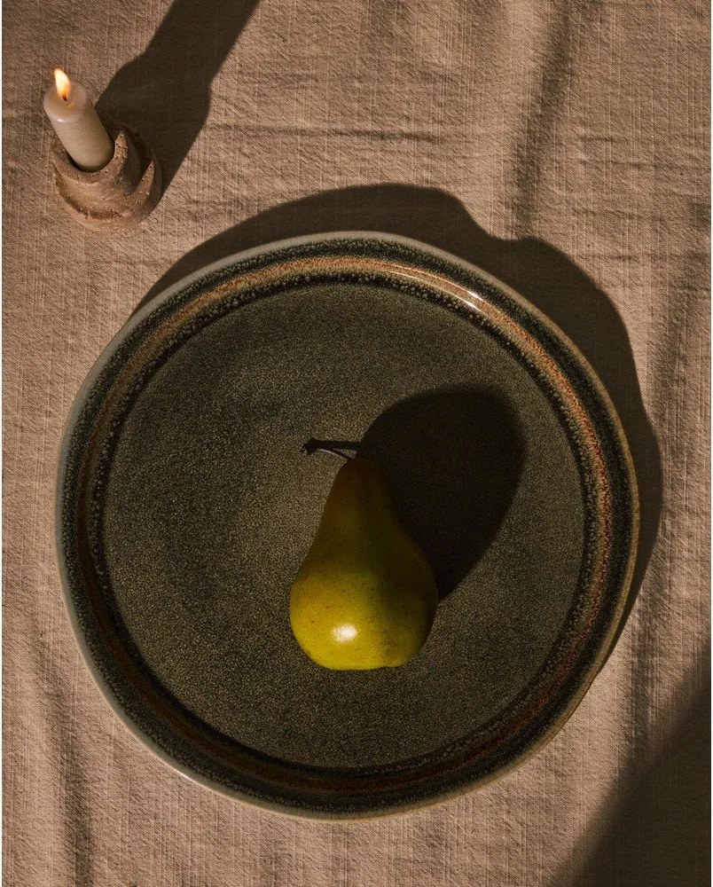 Sivý keramický tanier ø 28 cm Coval – Kave Home