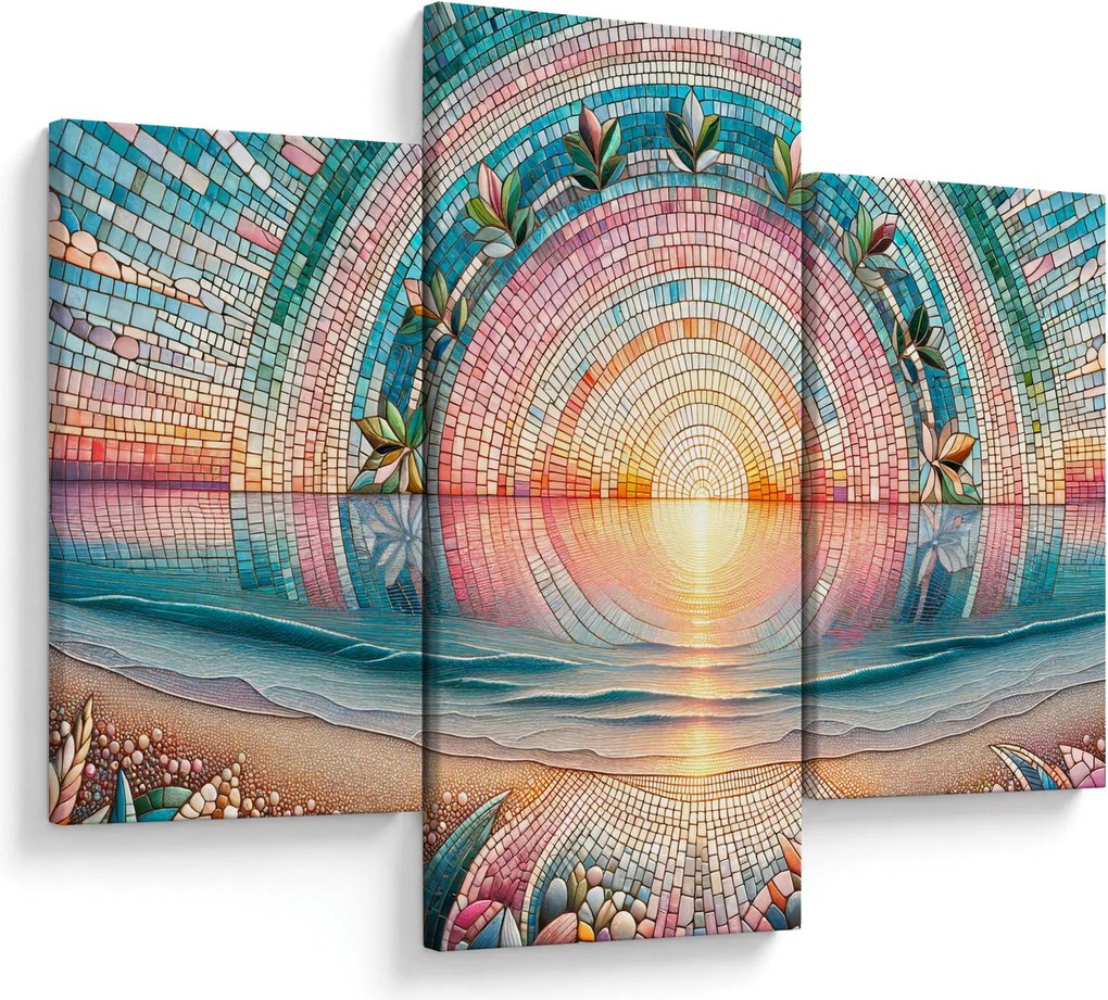 Obraz – Mozaika zapadajúceho slnka (90x60 cm)