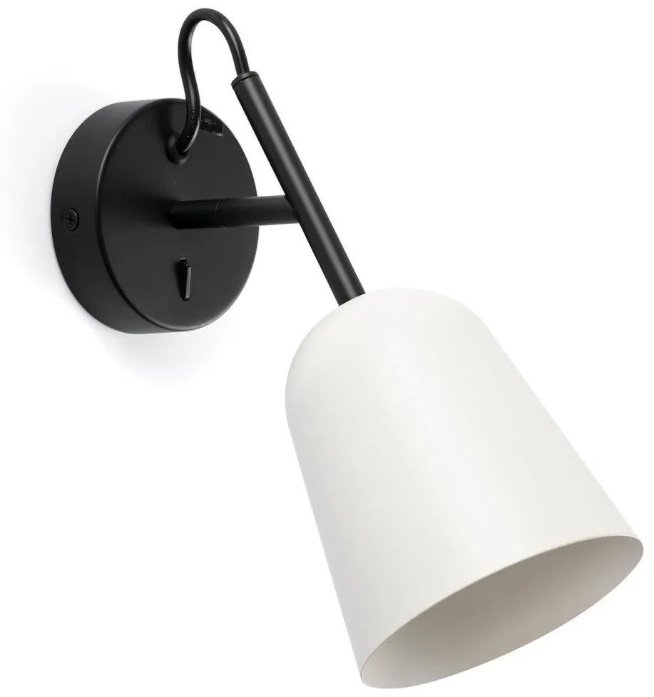 FARO 28258 - Nástenná lampa STUDIO 1xE14/8W/230V biela/čierna