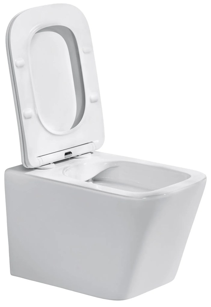 Závesná WC misa nástenná biela