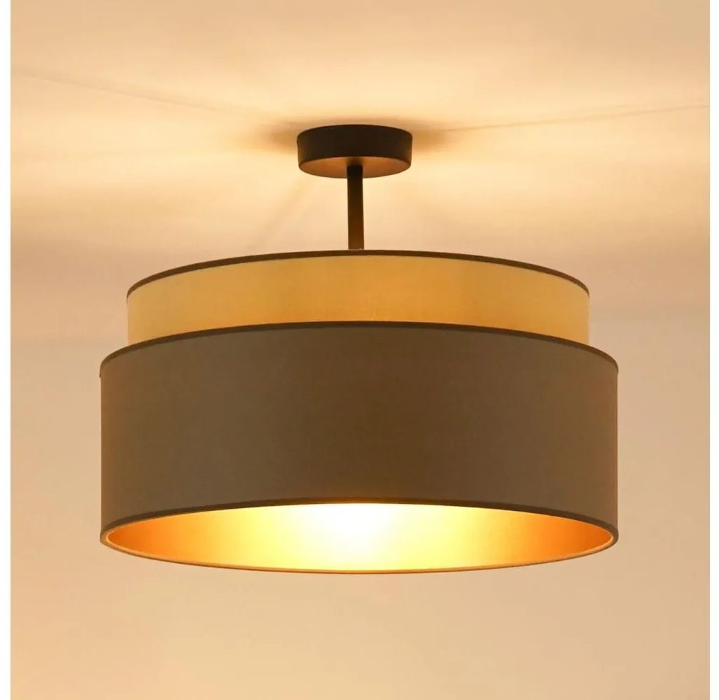 Brilagi - Prisadený luster OREGON VEGE 1xE27/15W/230V pr. 45 cm šedá