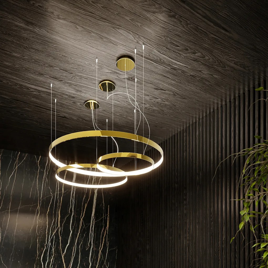 Závesné LED svietidlo Rio 78, 1x LED 50w, 3000k, g