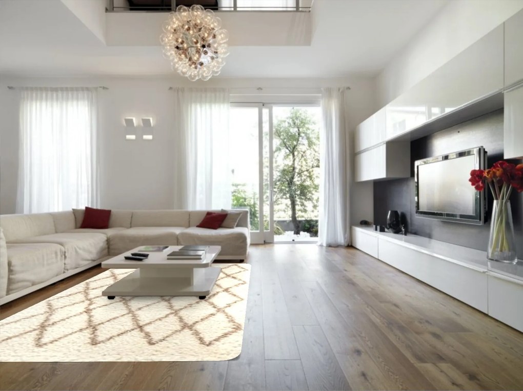 Osta, Kusový koberec Rhapsody 2513 100 Berber, 120x170, béžová, obývacia izba