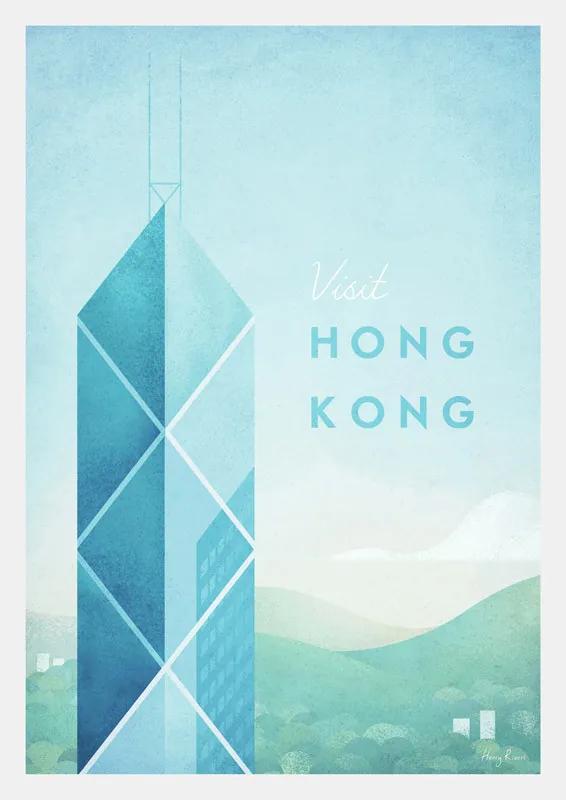 Travel Poster Co. Hong-Kong plagát (A3)
