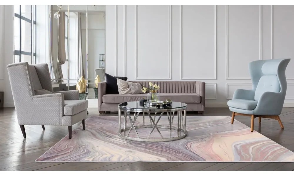 Sivý vlnený koberec 200x300 cm Agate – Agnella