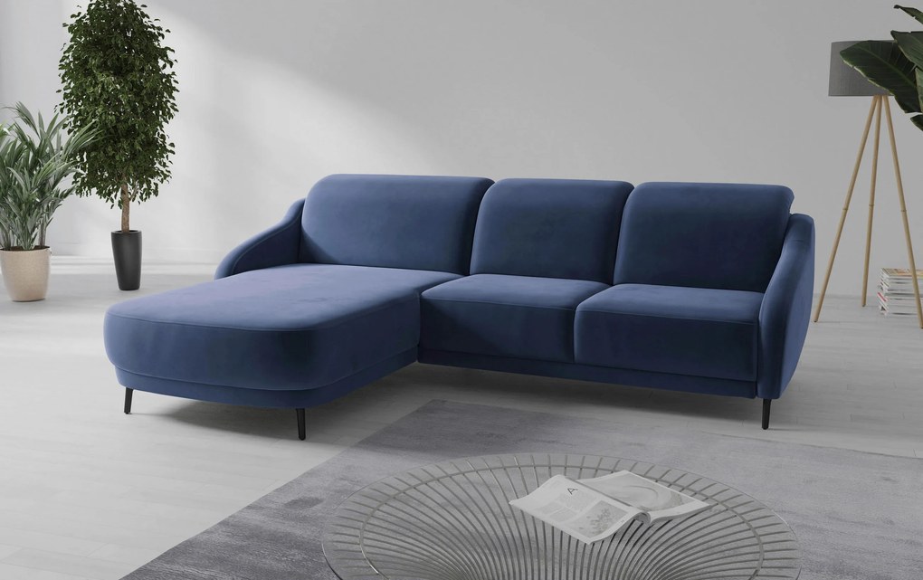 XXXLutz ROHOVÁ SEDAČKA, textil, modrá Sit & More - Sedačky - 000144024125