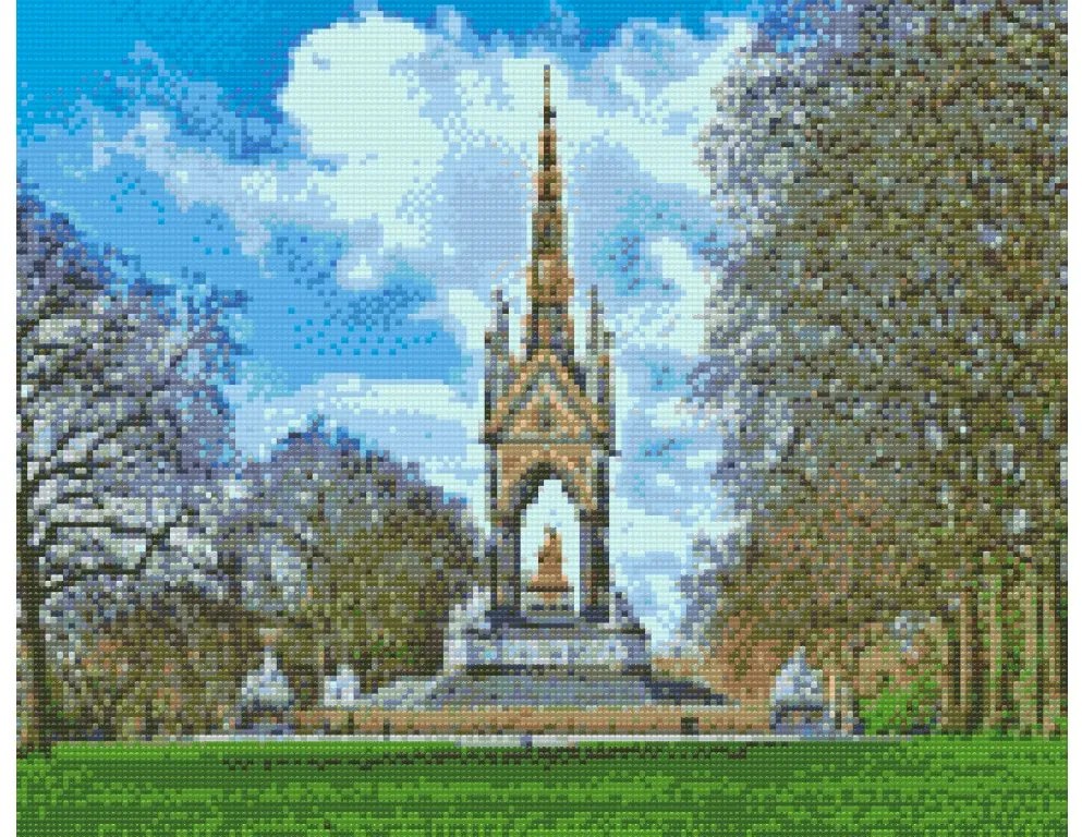 Gario Diamantové maľovanie Hyde Park, Londýn Rozmery: 50 x 40 cm, Rámovanie: S vnútorným rámom, Diamanty: Štvorcové