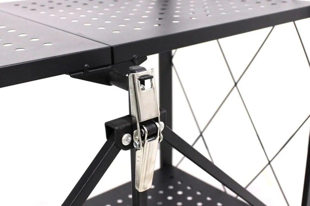 Kuchynský regál na kolieskach Ricos 2 (čierna). Akcia -16%. Vlastná spoľahlivá doprava až k Vám domov. 1133075