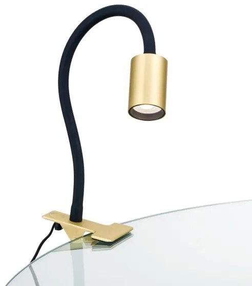 Orion Str 10-489 - LED Flexibilná stolná lampa s klipom KURT LED/5W/230V zlatá