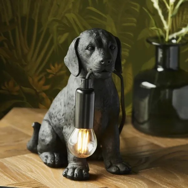 Endon 107365 - Stolná lampa PUPPY 1xE14/7W/230V čierna