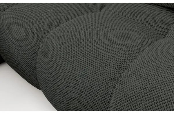 Rozkladacia rohová čalúnená sedacia súprava s úložným priestorom v tvare L ALMADA ľavá antracit