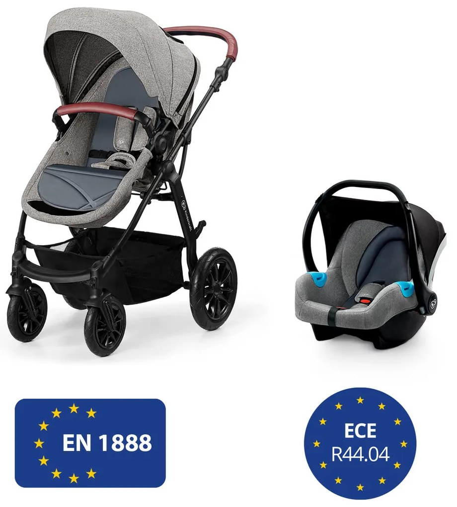 Kombinovaný kočík Kinderkraft 3v1 XMOOV - Black