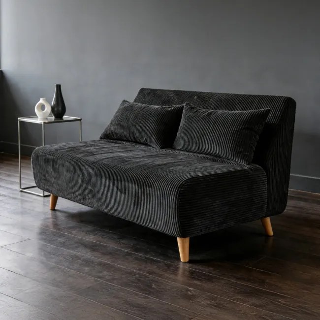 Dvojmiestna pohovka SOLACE čierna 773716