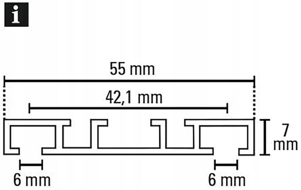 Dekorstudio Stropná hliníková dvojitá koľajnica Small PLUS Dĺžka: 560cm, Typ príslušenstva: Bežce AS + Francúzsky háčik