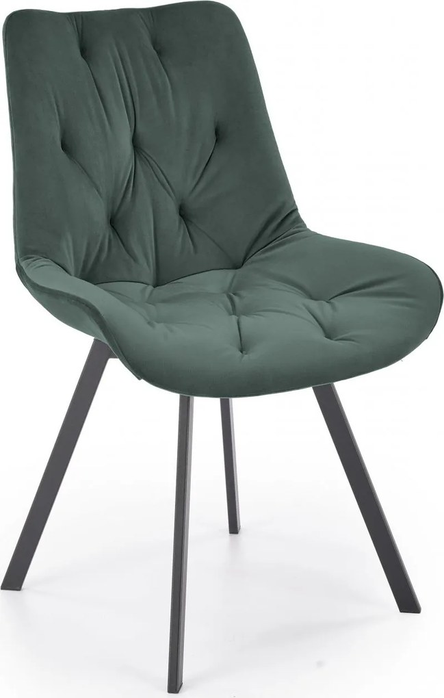 Jedálenská otočná stolička SOFIA - tmavo zelená