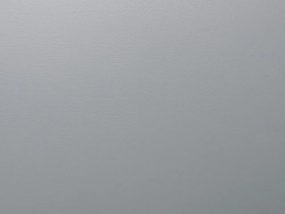 Drevená poschodová posteľ 90 x 200 cm sivá MAULDE Beliani