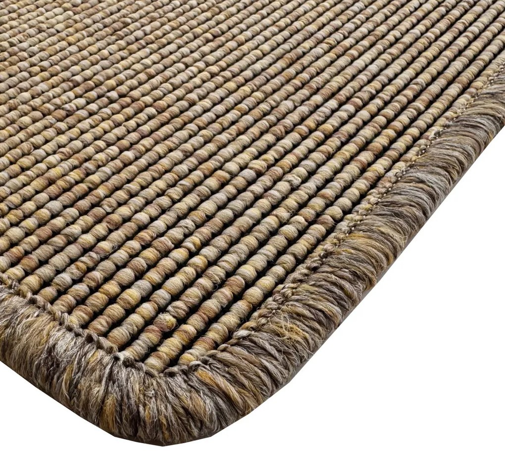 Vopi, Behúň na mieru Nature NEW prírodný, šíre 100 cm, oranžová, kuchyňa