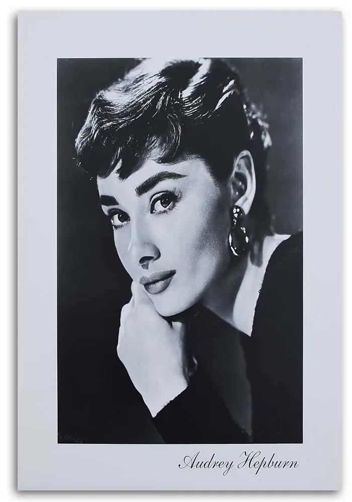 Obraz na plátně Audrey Hepburn herečka - 80x120 cm