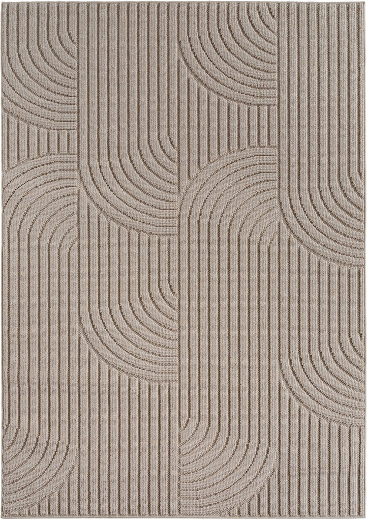 Ayyildiz, Kusový koberec Helix 2201 beige, 200x290, béžová, chodba / predsieň