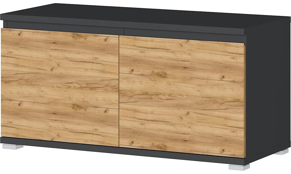 Skrinka na topánky v dekore duba s lavicou Lissabon - Germania