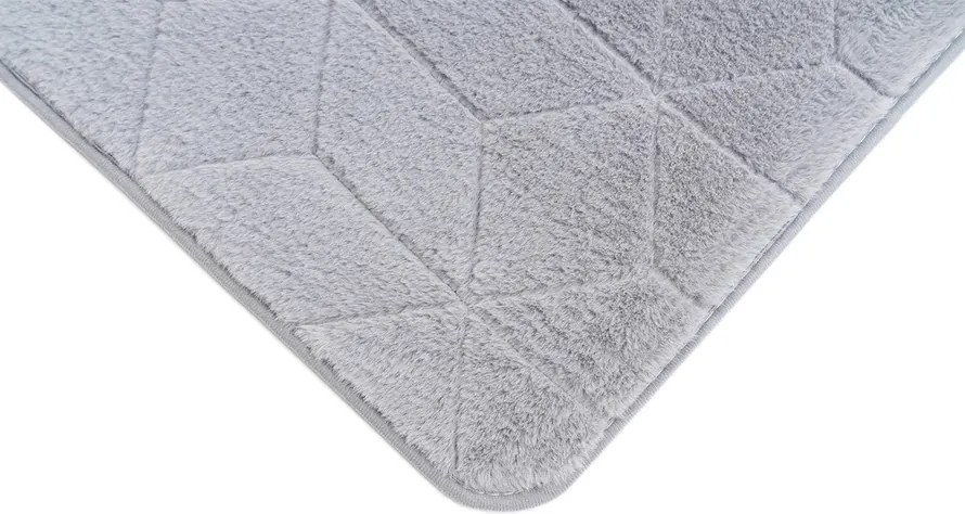 TZ Sivý obdĺžnikový koberec 3D Rabbit Rozmer: 200x300 cm