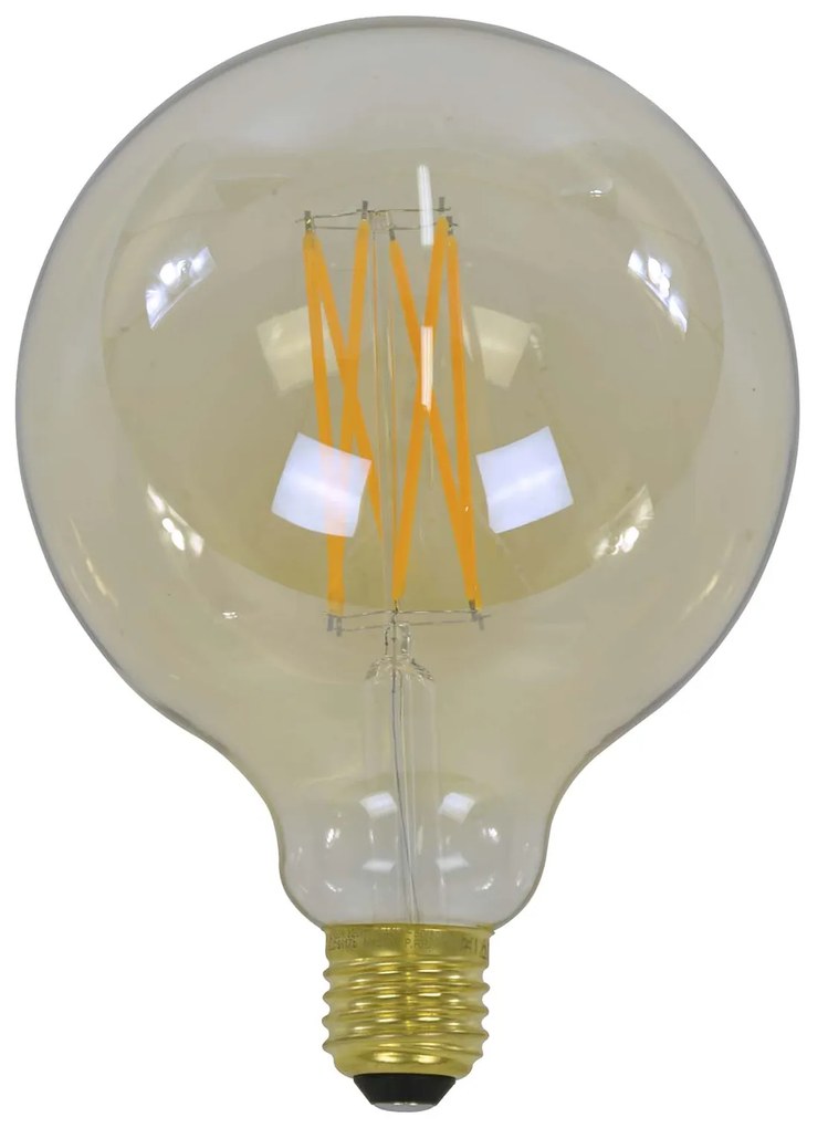 Filament LED žiarovka 84-67 Ø12,5cm Amber glass