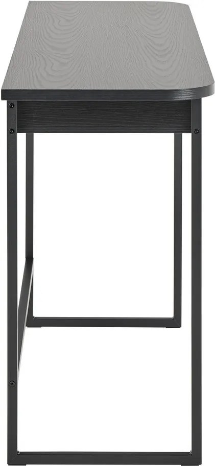 Čierny konzolový stolík v dekore jaseňa 40x140 cm Darlington – Actona