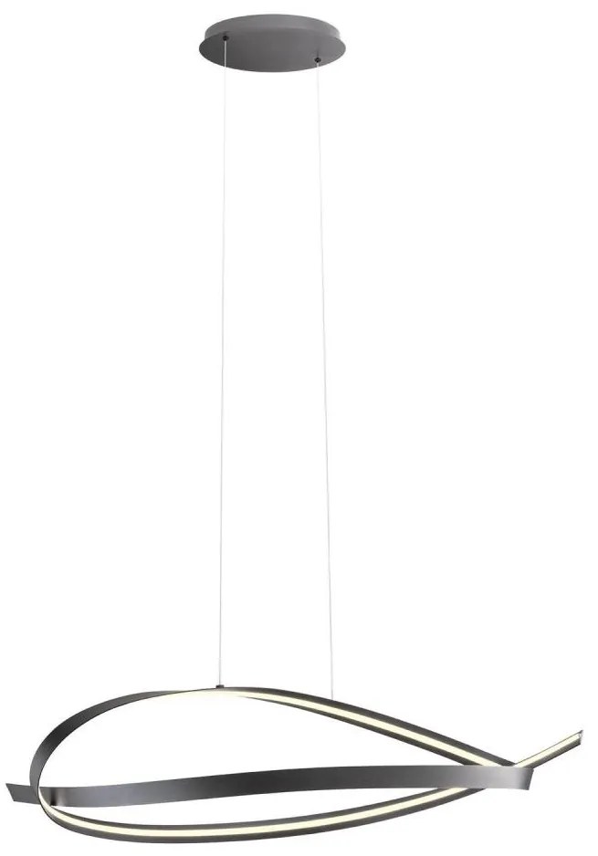 Redo 01-3617 - LED stmievateľný luster na lanku IMPULS LED/38W/230V čierna