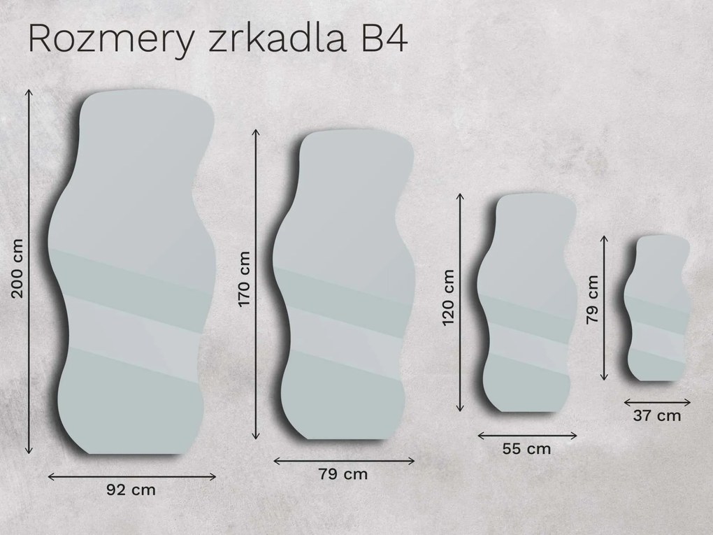 Zrkadlo Base B4 37×79