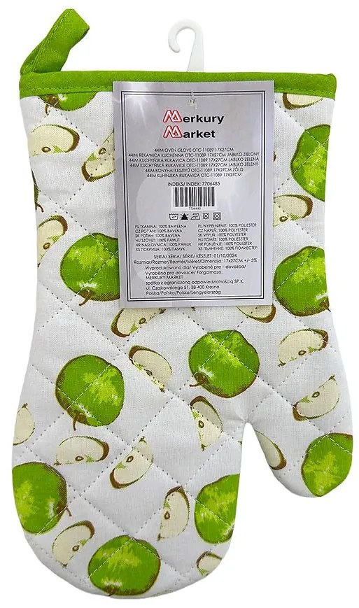 Kuchynská rukavica OTC-11089 17x27 cm zelené jablko