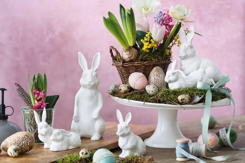 Villeroy & Boch Easter Bunnies veľkonočné zajačiky, 13 x 10 cm