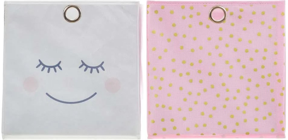 HOME DECO KIDS Úložný box Úsmev 2x