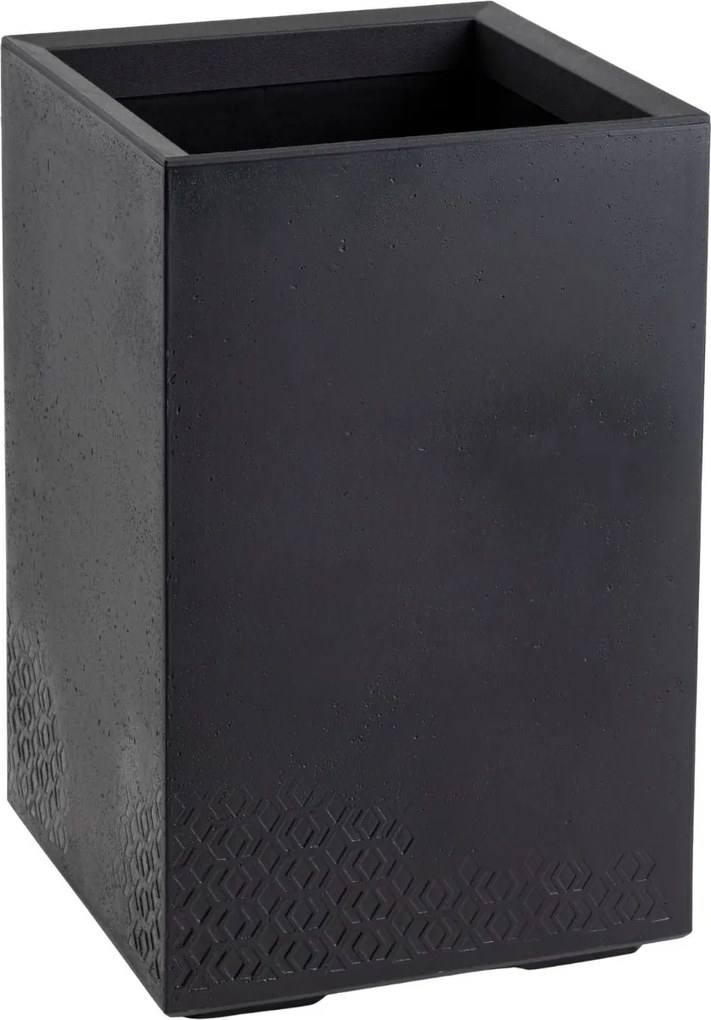 Sada 2 ks květináčů BETONIQUE 40x40/60x40 cm beton černá