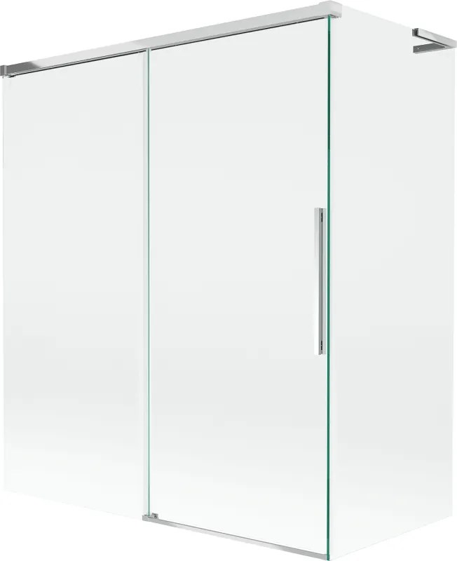 Mexen Rox L vaňová zástena 2-krídlová posuvná 140 + 70 x 150 cm, transparentná, chróm - 8C9L-140-070-01-00