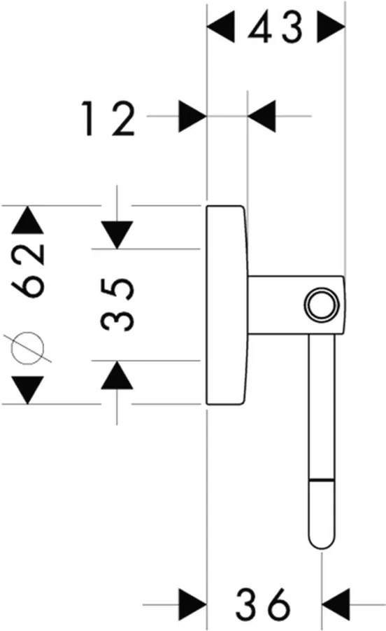 Hansgrohe Logis, držiak na toaletný papier, chrómová, HAN-40526000