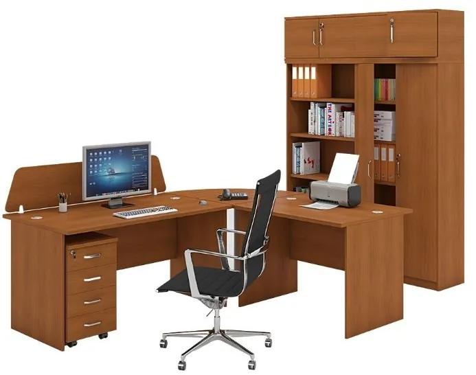 Kancelársky pracovný stôl MIRELLI A+, rovný, dĺžka 1800 mm, čerešňa