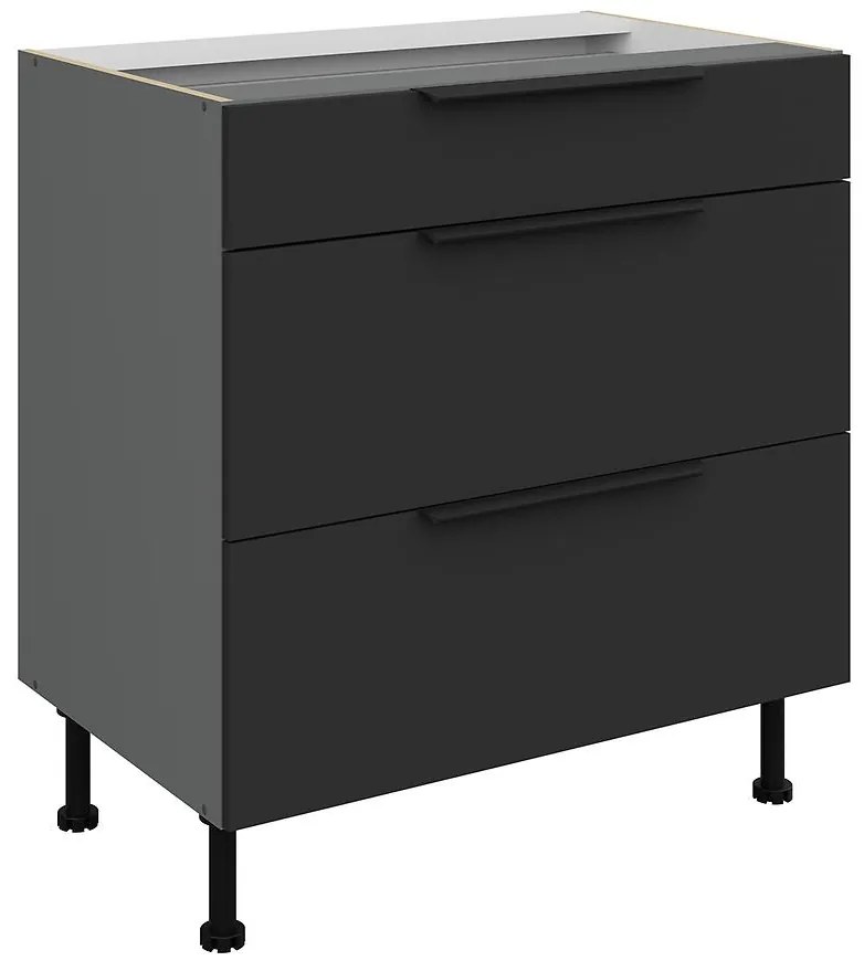 Kuchynská skrinka Aria-Bl/Ant Anti Fingerprint 80d 3s Bb