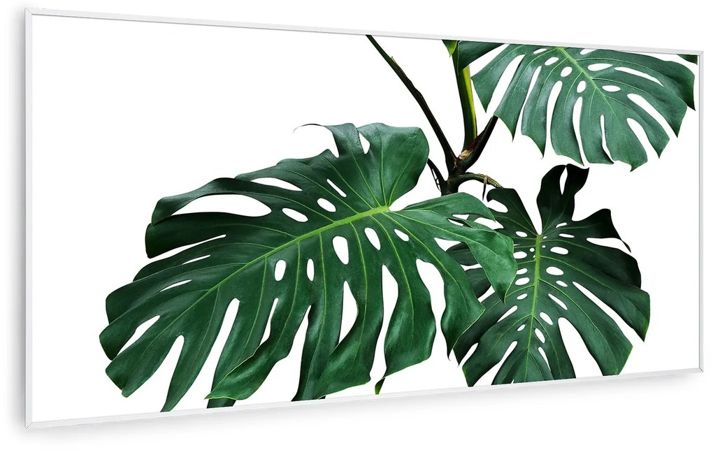 Klarstein Wonderwall Air Art Smart, infračervený ohrievač, 120 x 60 cm, 700 W, zelený list