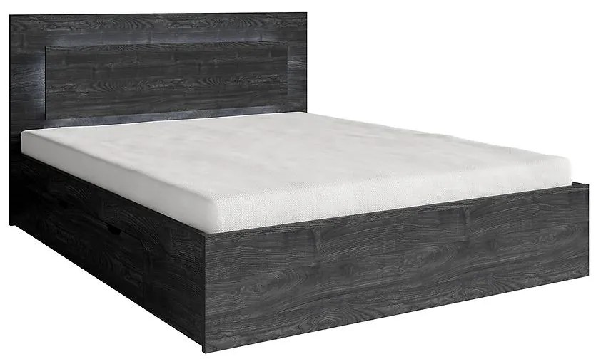 Posteľ so zásuvkou Togo 160x200 jaseň